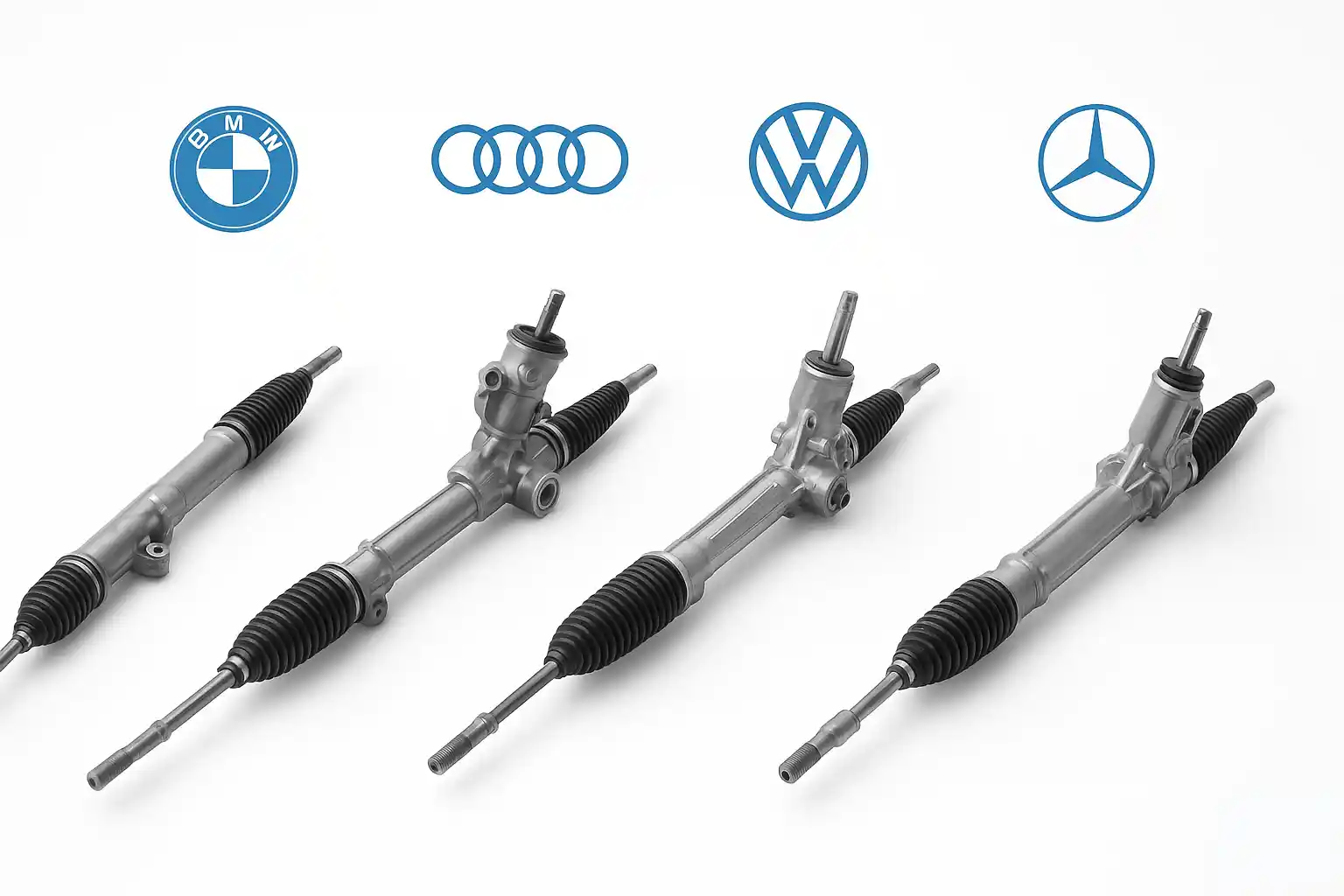 BMW, Audi, VW un Mercedes stūres mehānismi